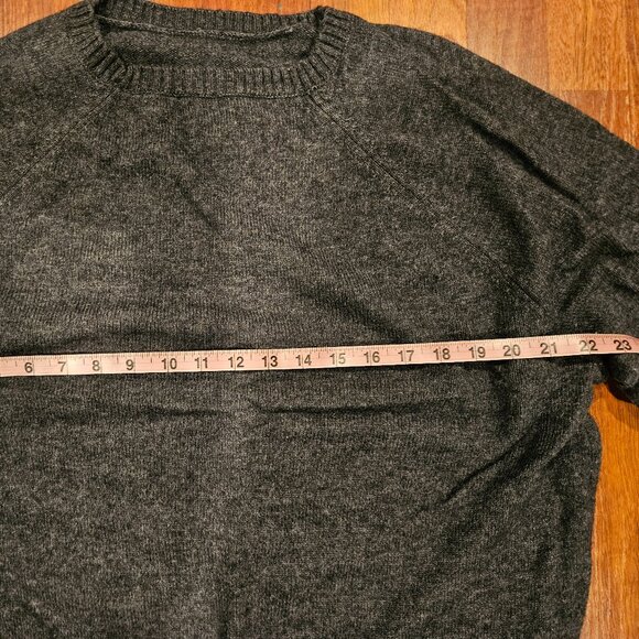 J.Crew Crewneck Sweater – Charcoal Gray | Classic Cotton Essential - Picture 8 of 8
